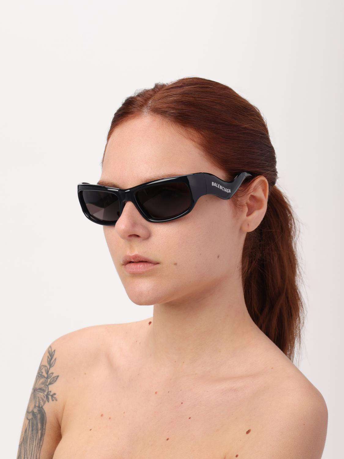 BALENCIAGA SUNGLASSES: Sunglasses woman Balenciaga, Black - Img 3