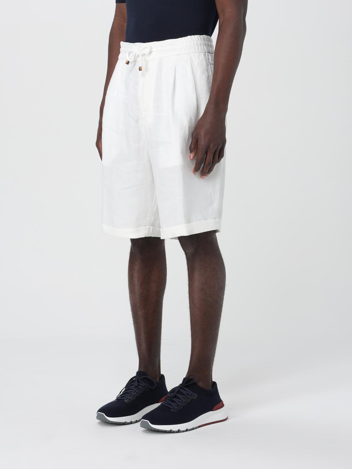 Brunello Cucinelli Short men - White | M243DU0020 | GIGLIO.COM