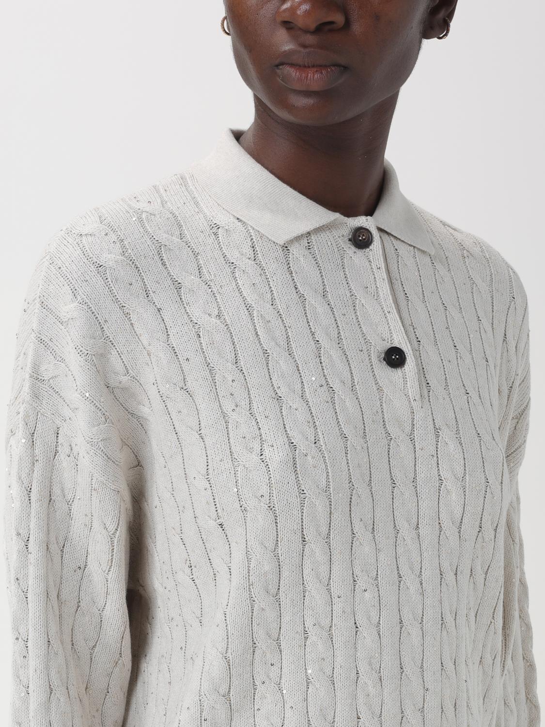 Brunello Cucinelli Sweater woman - Ivory | MDV797405 | GIGLIO.COM