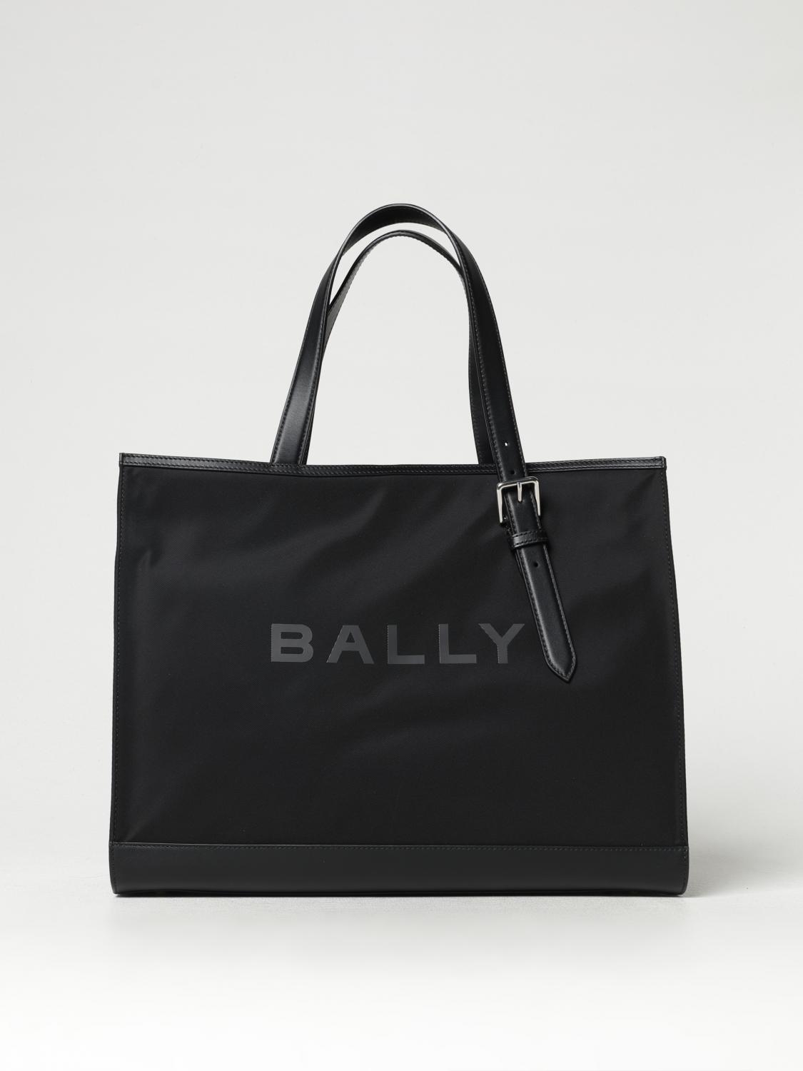 BALLY BORSA: Borsa Bally in nylon e pelle , Nero - Img 1