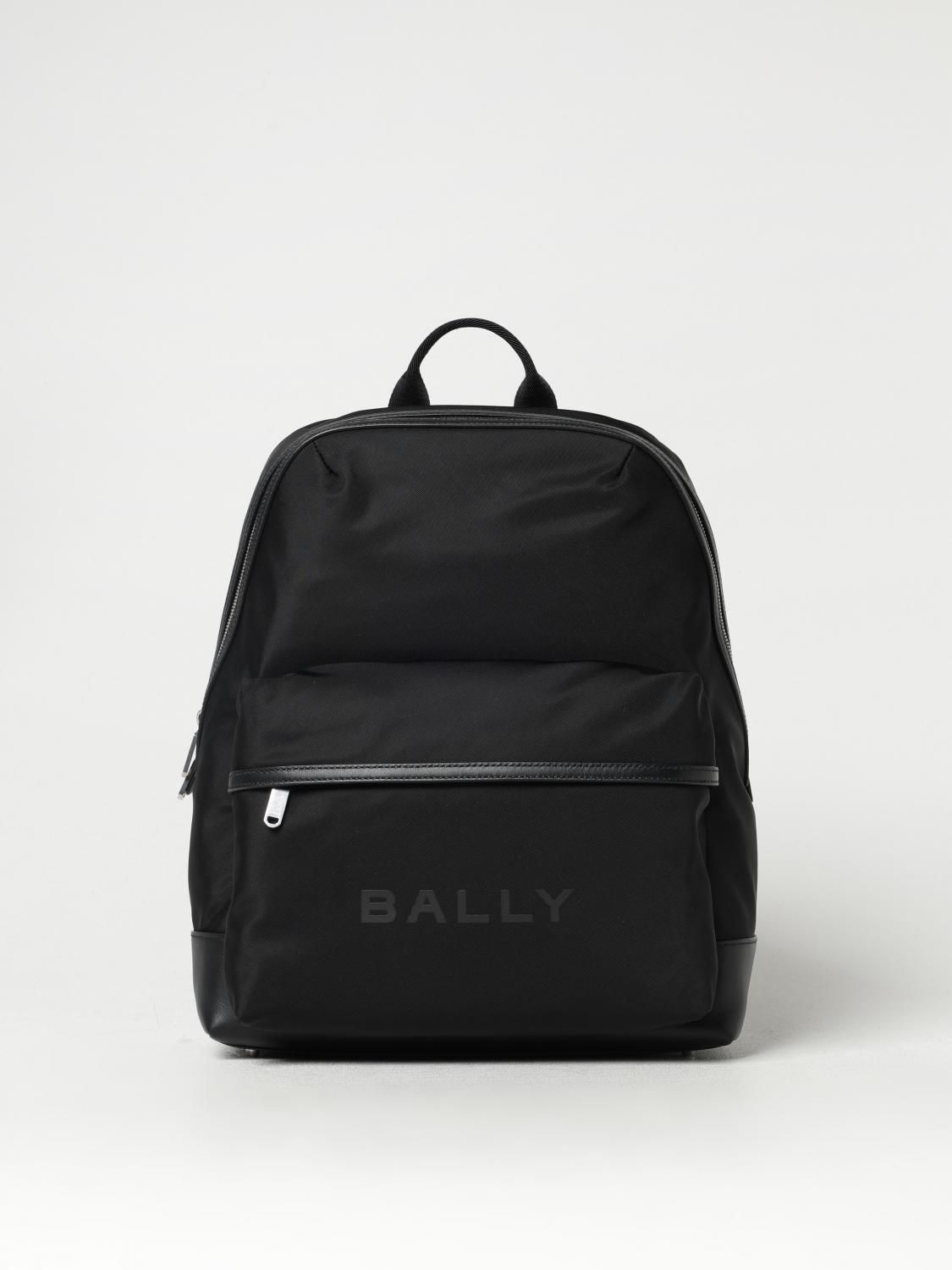 BALLY ZAINO: Zaino Treck Bally in nylon e pelle , Nero - Img 1