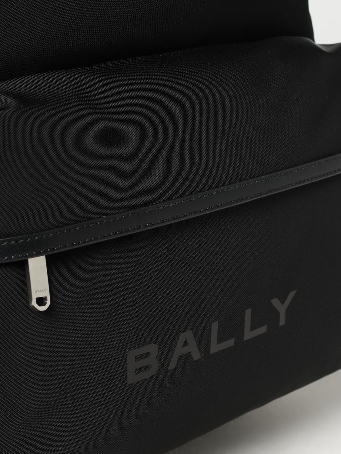 BALLY ZAINO: Zaino Treck Bally in nylon e pelle , Nero - Img 4