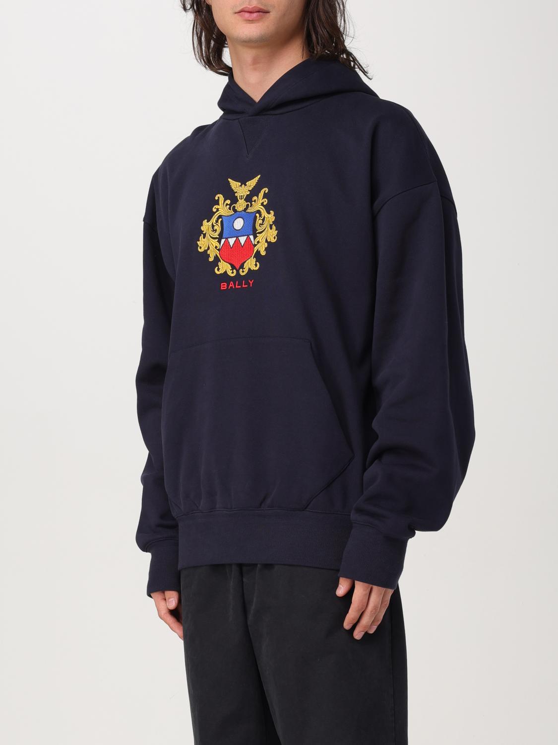 BALLY SWEATSHIRT: Sweatshirt homme Bally, Bleu - Img 3