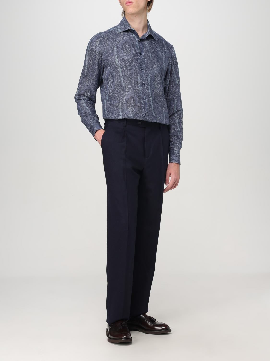 ETRO SHIRT: Shirt men Etro, Blue - Img 2