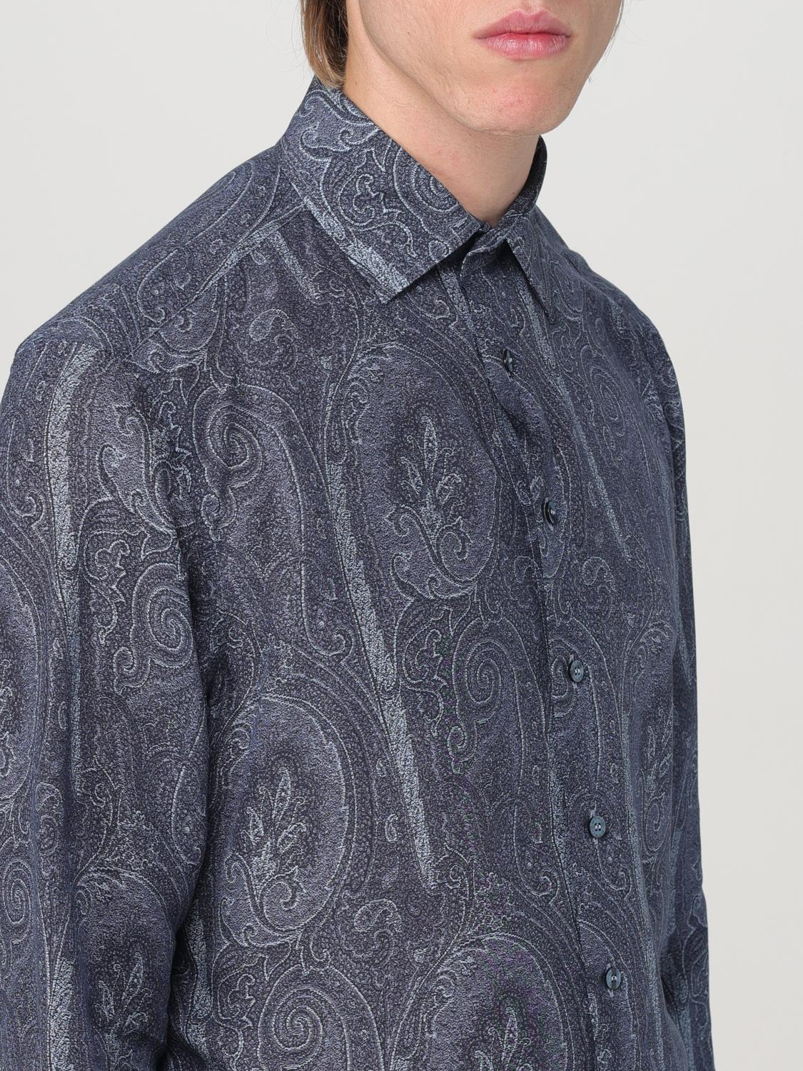 ETRO SHIRT: Shirt men Etro, Blue - Img 5