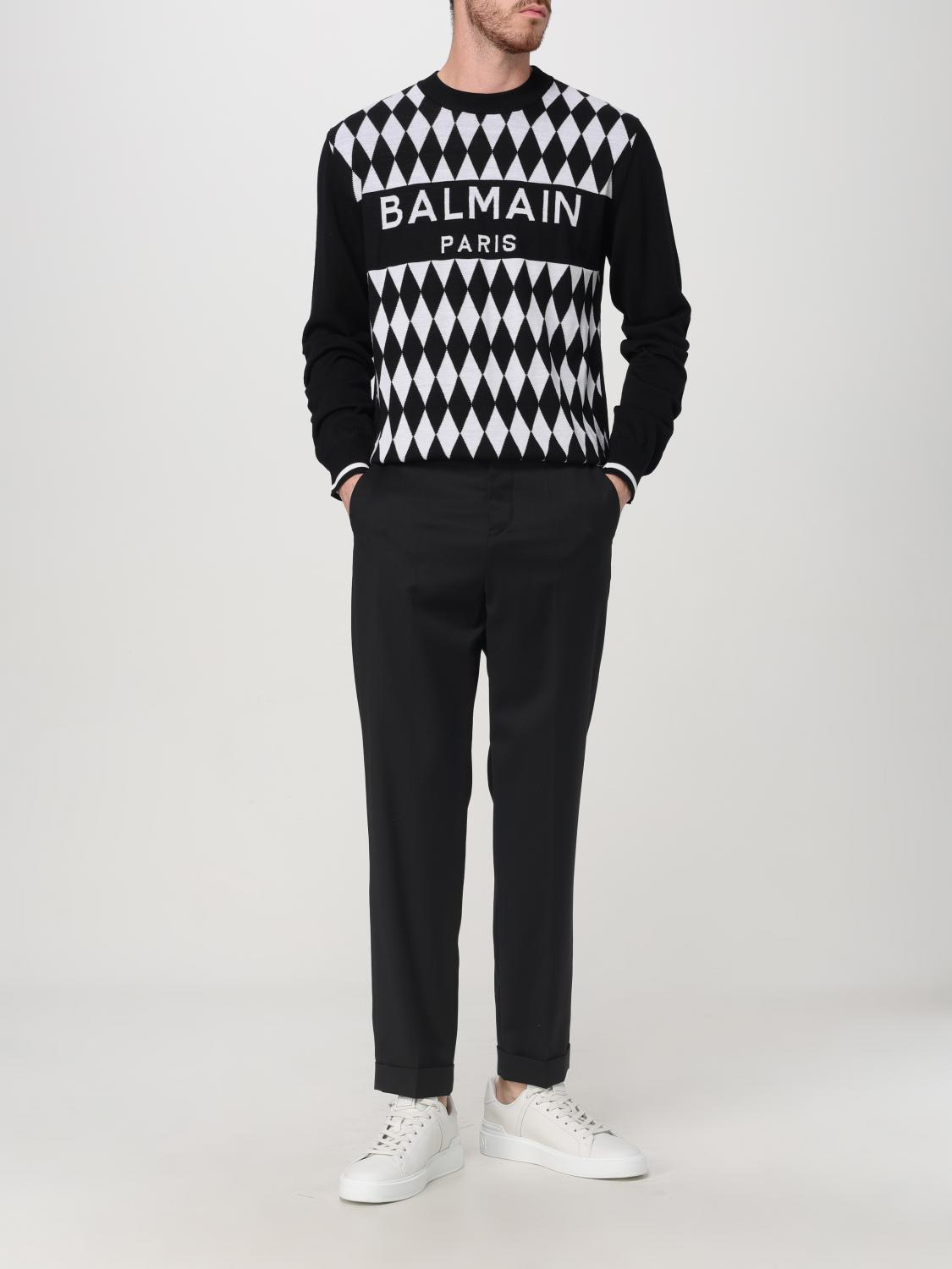 BALMAIN SWEATER: Sweater men Balmain, Black - Img 2