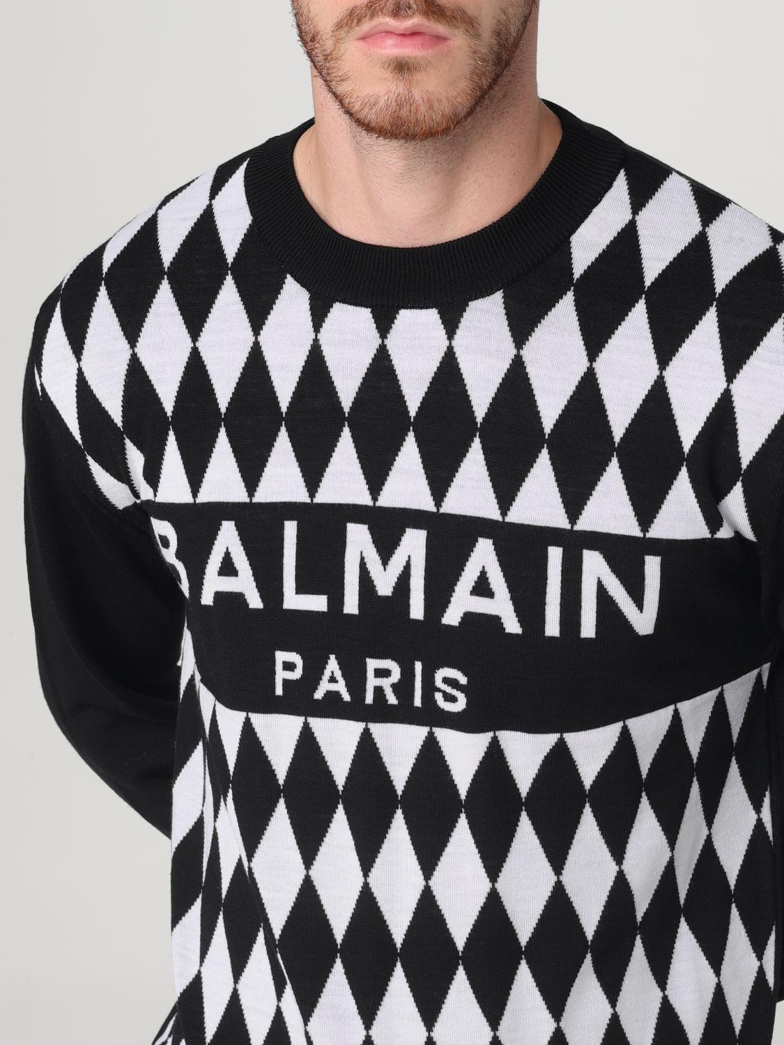 BALMAIN SWEATER: Sweater men Balmain, Black - Img 5