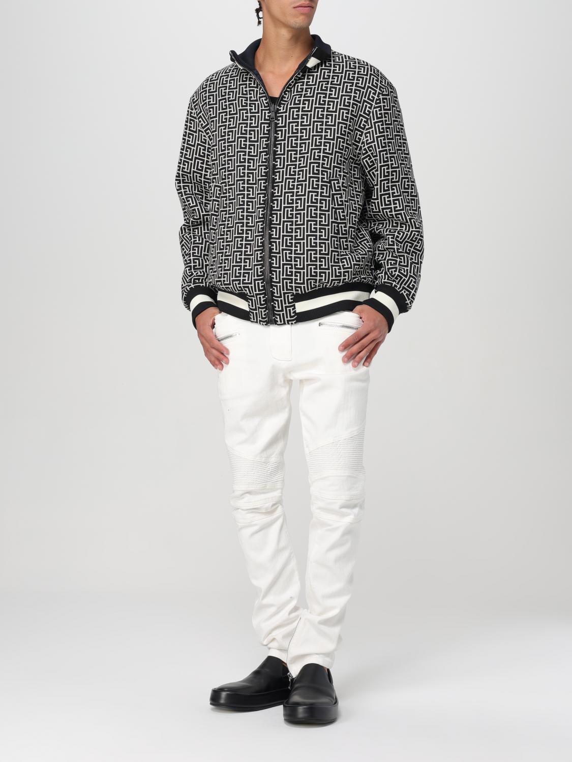 BALMAIN GIACCA: Giacca-Bomber reversibile con zip Balmain, Nero - Img 2