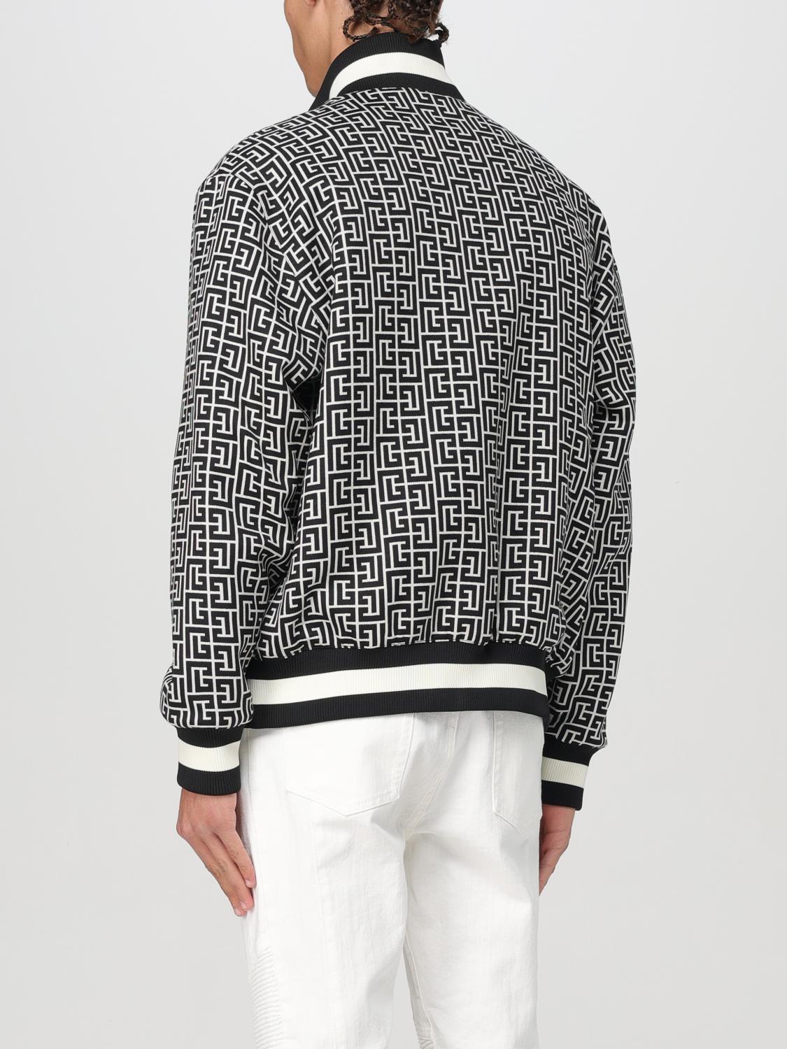 BALMAIN GIACCA: Giacca-Bomber reversibile con zip Balmain, Nero - Img 3