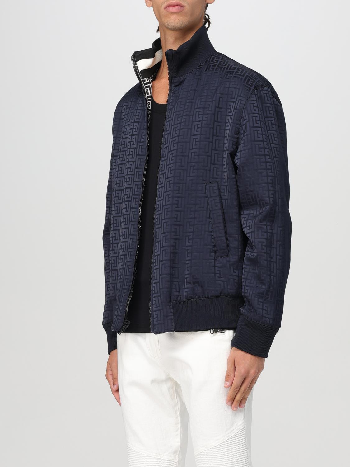 BALMAIN GIACCA: Giacca-Bomber reversibile con zip Balmain, Nero - Img 4