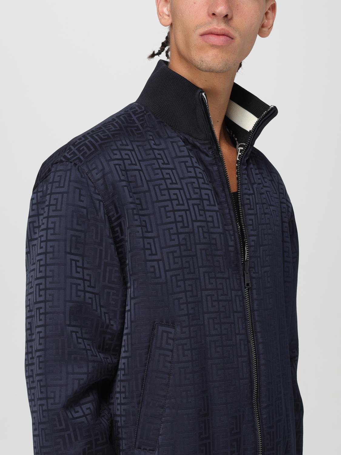 BALMAIN GIACCA: Giacca-Bomber reversibile con zip Balmain, Nero - Img 5