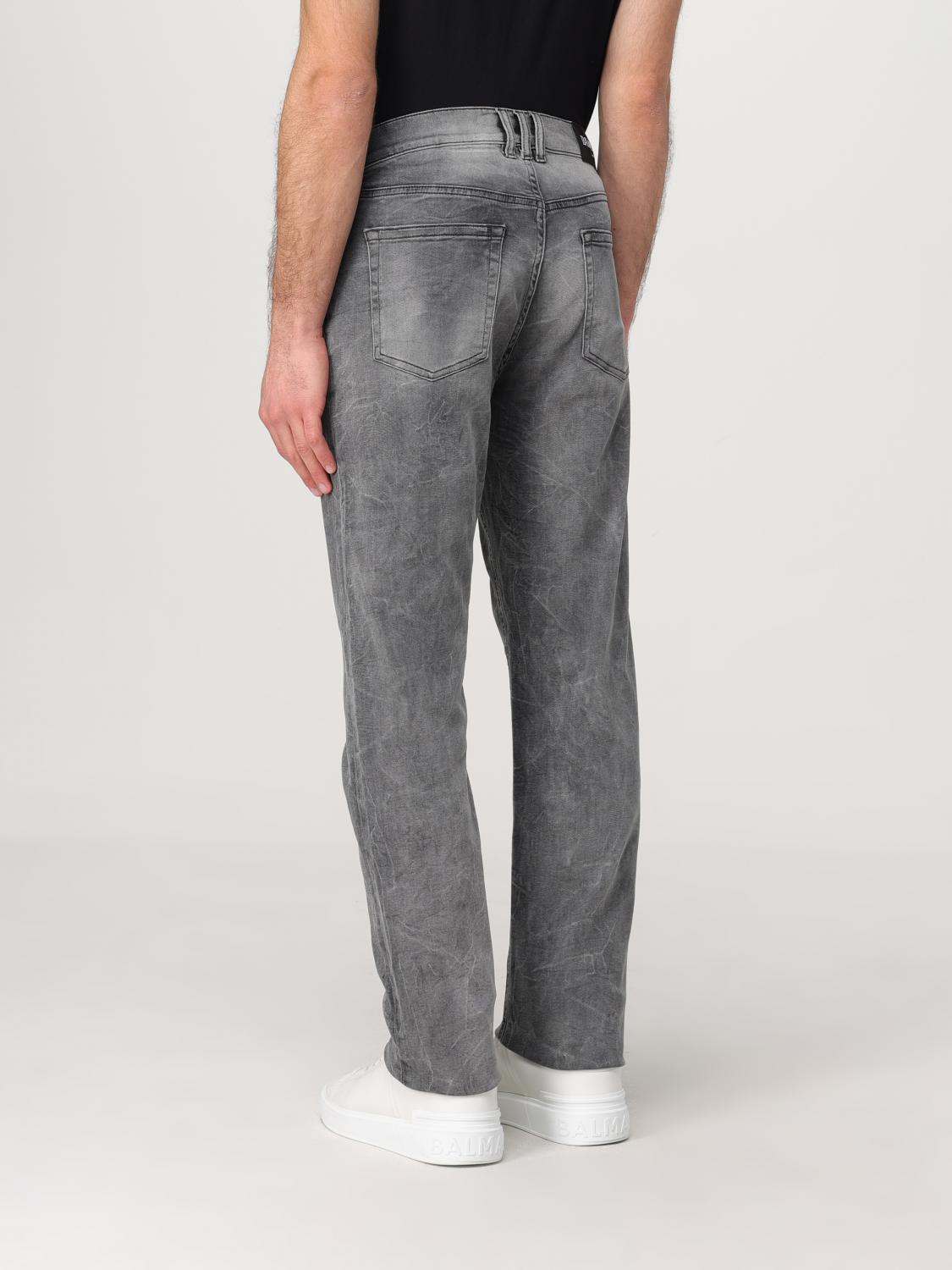 BALMAIN JEANS: Jeans men Balmain, Grey - Img 3