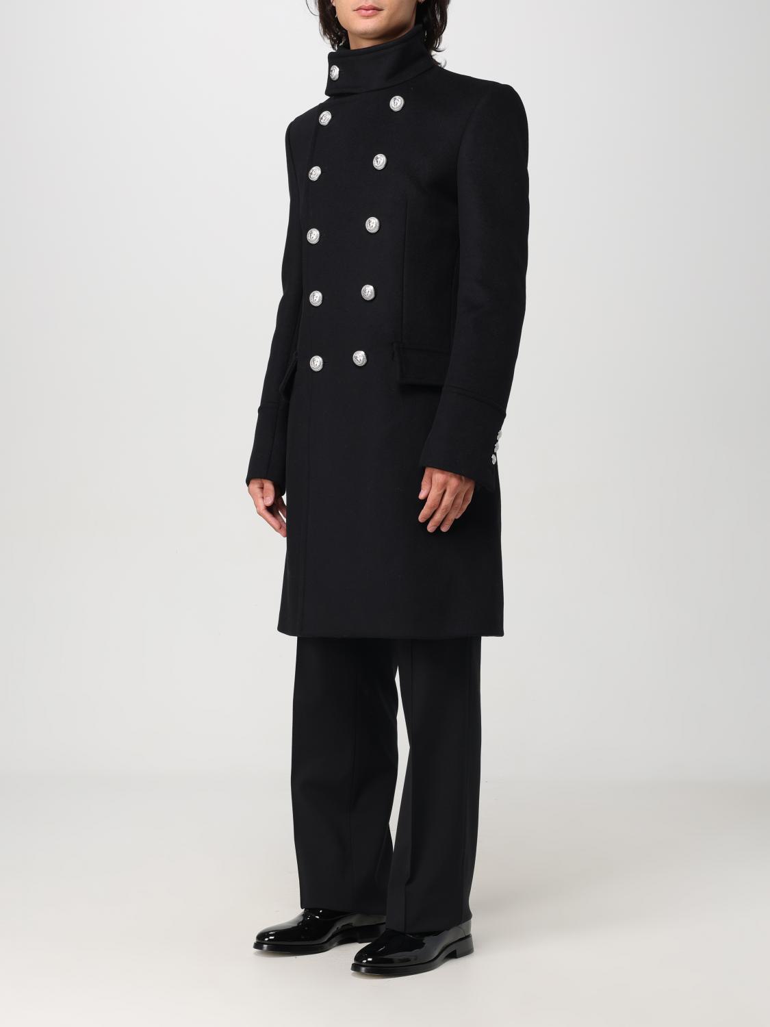 Balmain コート メンズ - ブラック | DH1UC005WB72 | GIGLIO.COM