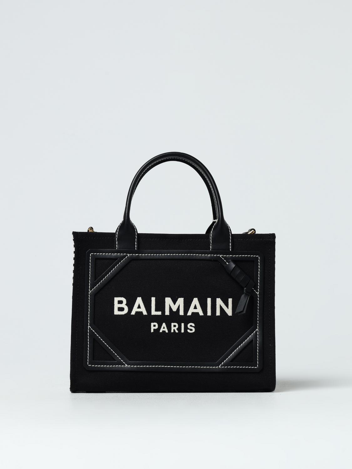 Giglio Borsa B-Army Balmain in pelle e canvas