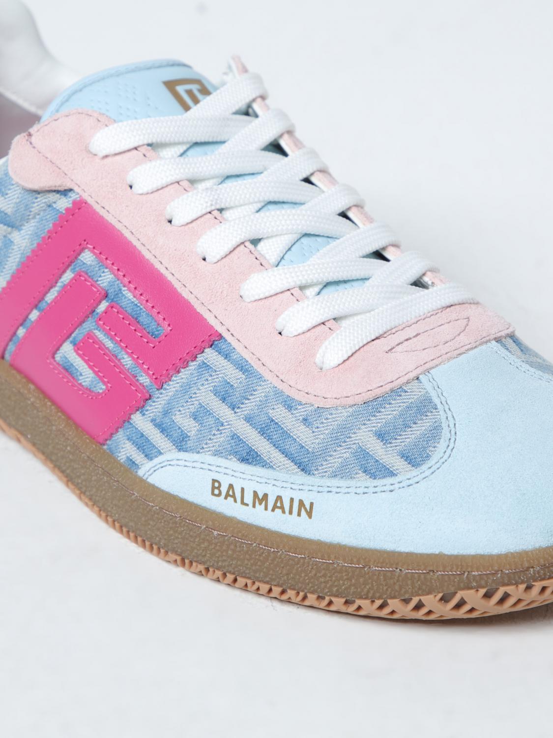 BALMAIN SNEAKERS: Sneakers woman Balmain, Gnawed Blue - Img 4