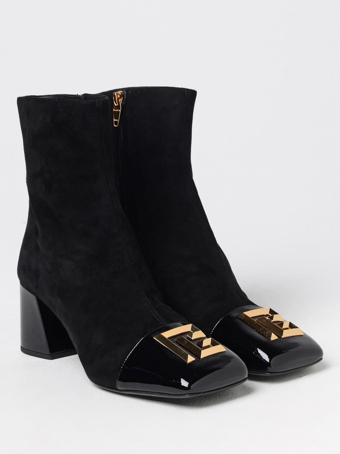 BALMAIN FLAT ANKLE BOOTS: Shoes woman Balmain, Black - Img 2