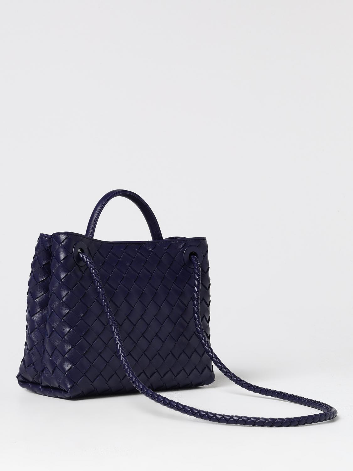 BOTTEGA VENETA BORSA A MANO: Borsa Andiamo Bottega Veneta in nappa intrecciata , Blue - Img 3