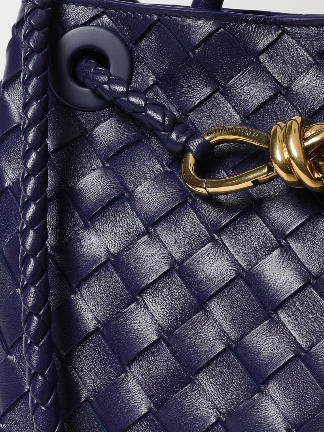BOTTEGA VENETA BORSA A MANO: Borsa Andiamo Bottega Veneta in nappa intrecciata , Blue - Img 4
