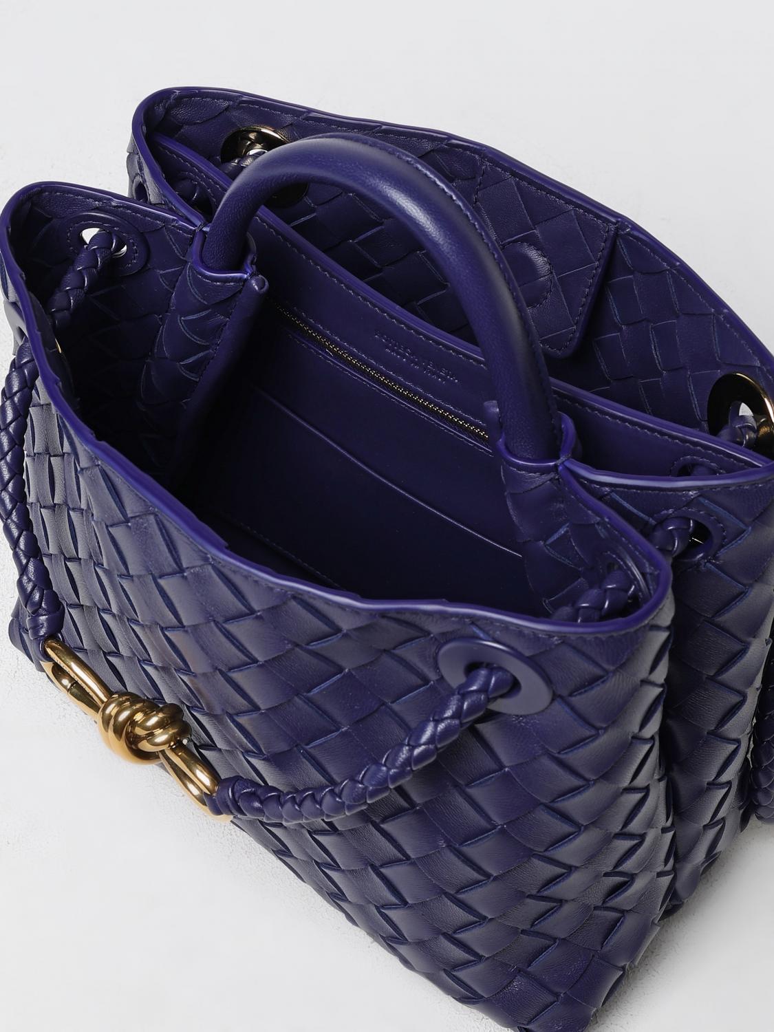 BOTTEGA VENETA BORSA A MANO: Borsa Andiamo Bottega Veneta in nappa intrecciata , Blue - Img 5