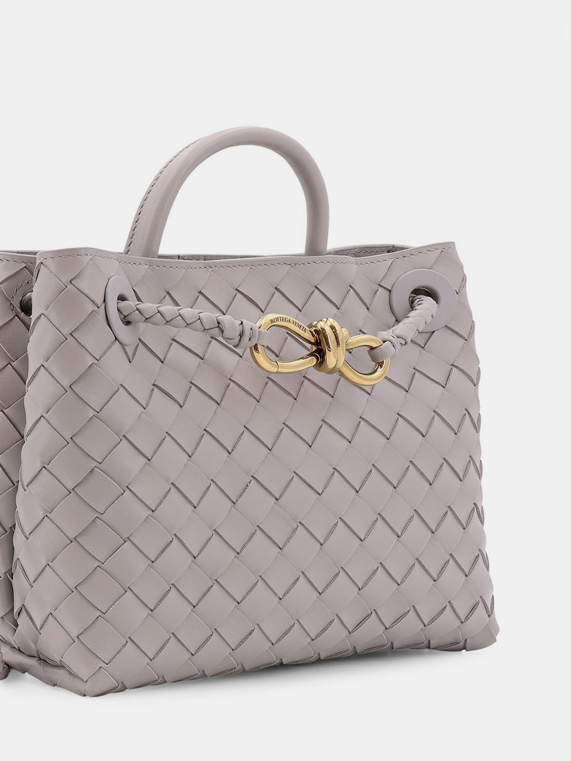 BOTTEGA VENETA BORSA A MANO: Borsa Andiamo Bottega Veneta in nappa intrecciata , Tortora - Img 3