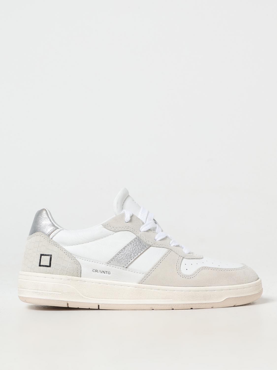 D.A.T.E. SNEAKERS: Sneakers Court 2.0 D.A.T.E. in pelle , Bianco - Img 1