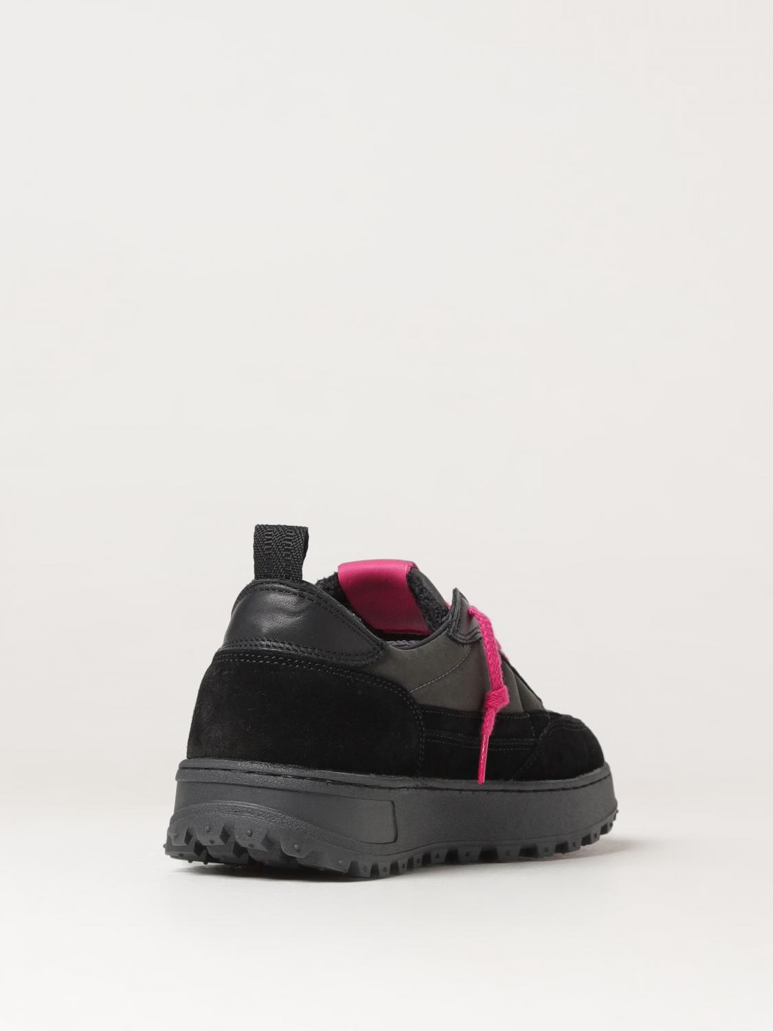 D.A.T.E. SNEAKERS: Sneakers Kdue D.A.T.E. in camoscio e nylon , Nero - Img 3