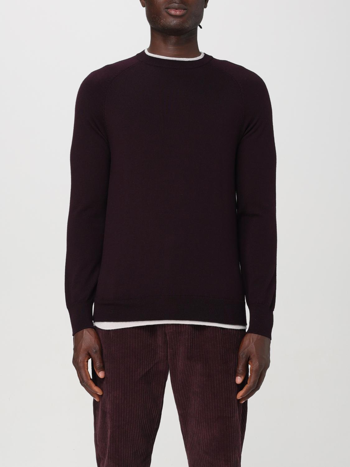 ELEVENTY PULLOVER: Pullover herren Eleventy, Burgunderrot - Img 1