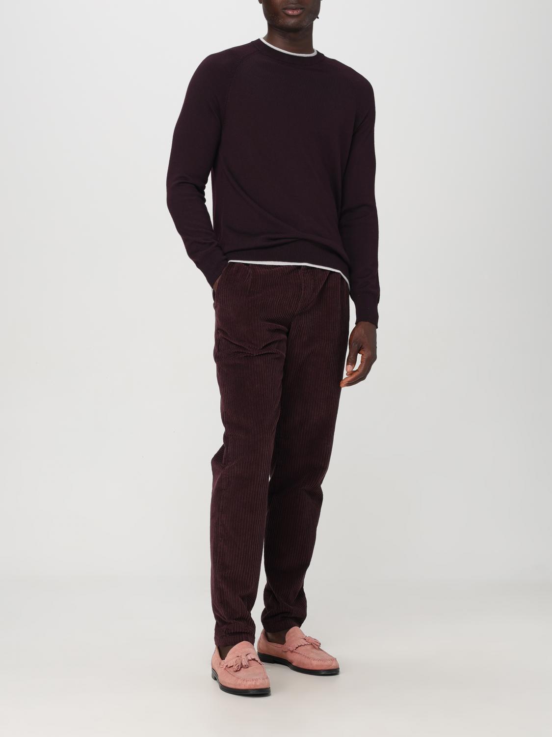 ELEVENTY PULLOVER: Pullover herren Eleventy, Burgunderrot - Img 2