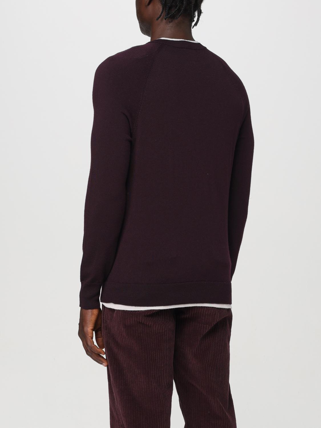 ELEVENTY PULLOVER: Pullover herren Eleventy, Burgunderrot - Img 3