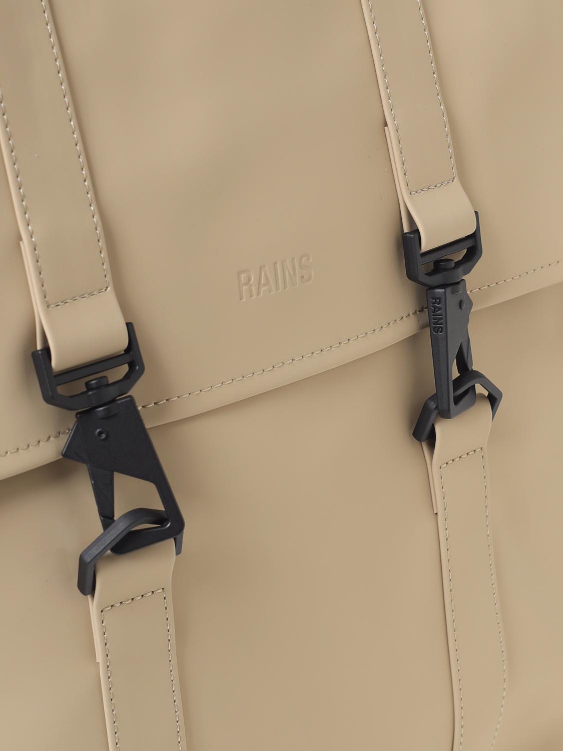 RAINS ZAINO: Zaino Rains impermeabile in tessuto gommato , Beige - Img 3