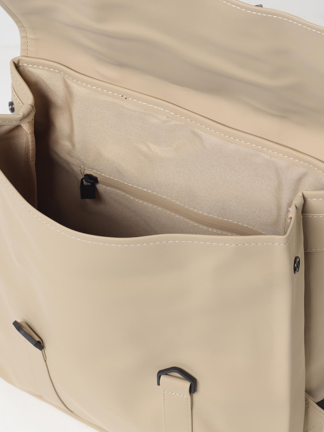RAINS ZAINO: Zaino Rains impermeabile in tessuto gommato , Beige - Img 4