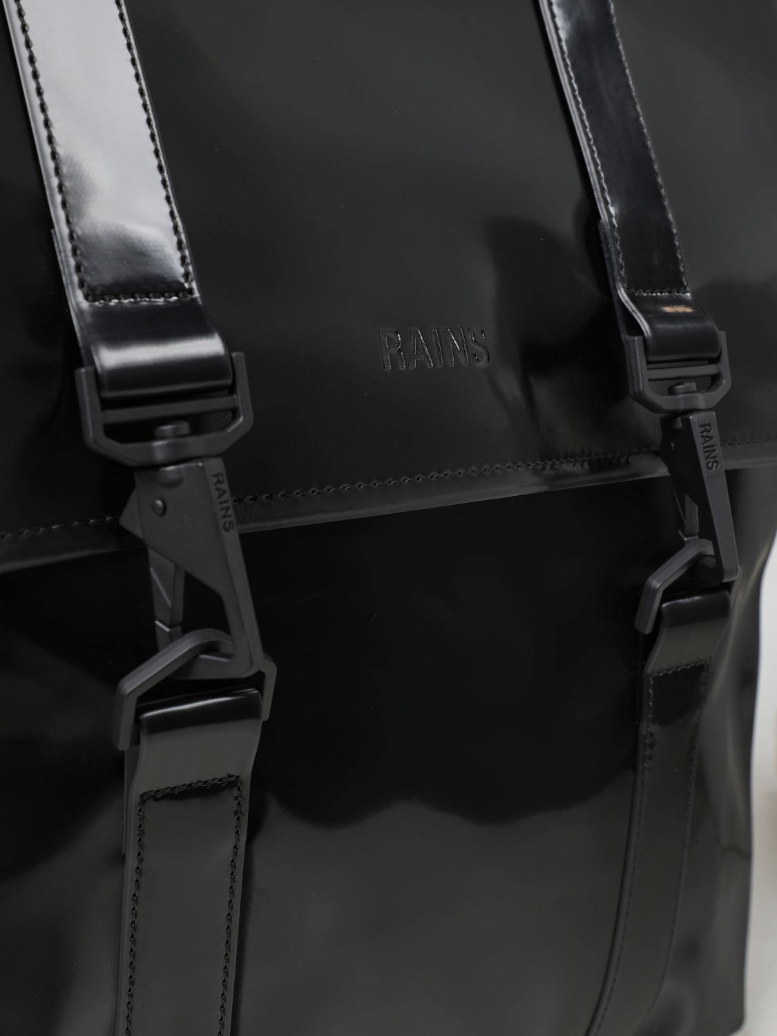 RAINS ZAINO: Zaino Rains impermeabile in tessuto gommato , Nero 1 - Img 3