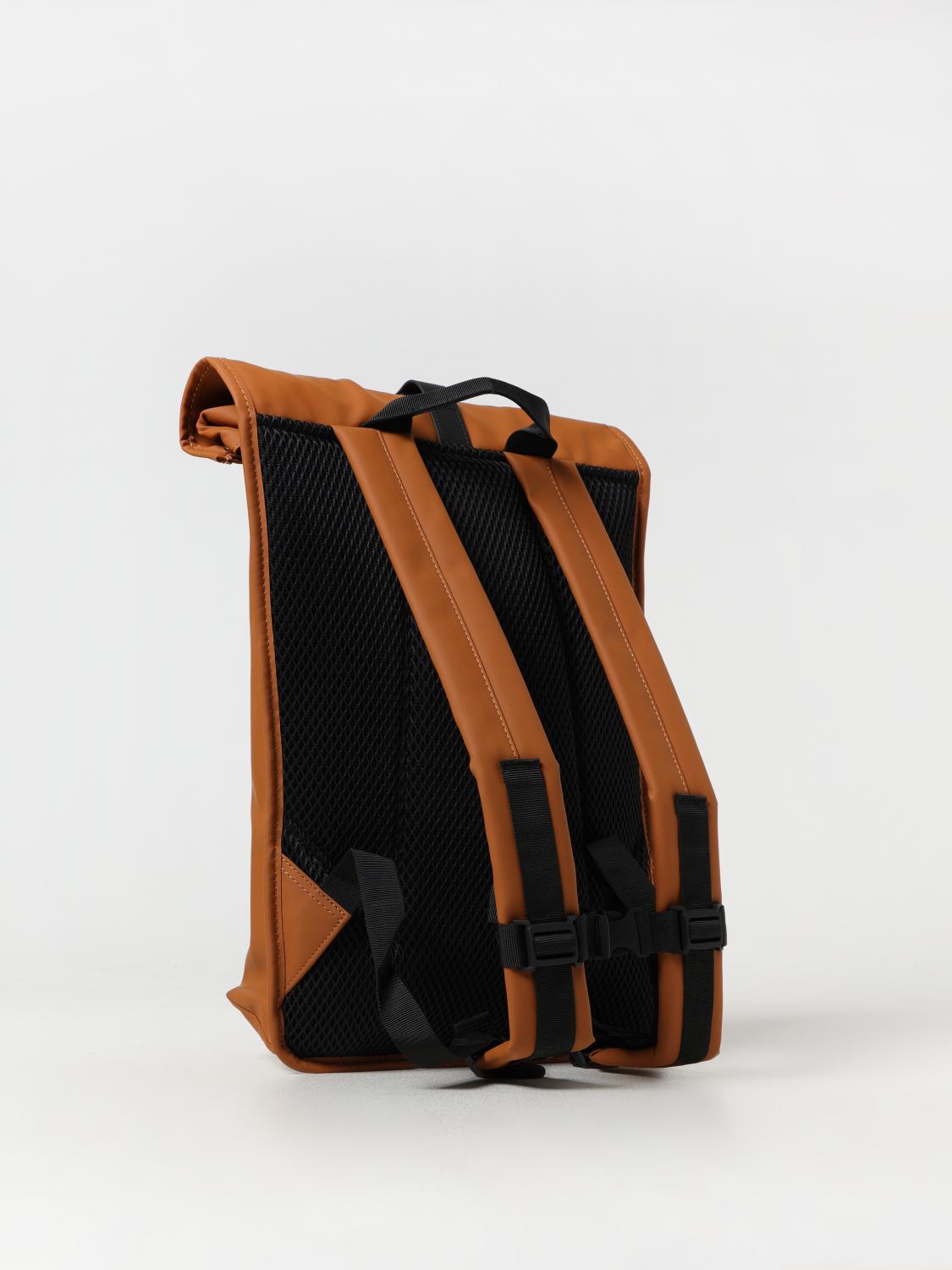 RAINS ZAINO: Zaino Rolltop Rucksack Rains impermeabile in tessuto gommato , Arancione - Img 2
