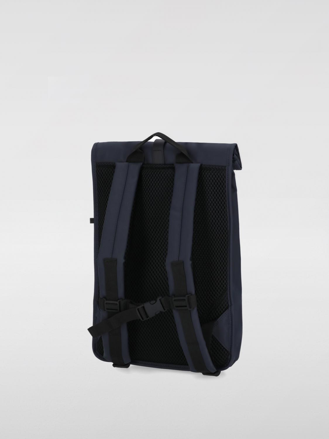 RAINS ZAINO: Zaino Rolltop Rucksack Rains impermeabile in tessuto gommato , Blue - Img 3