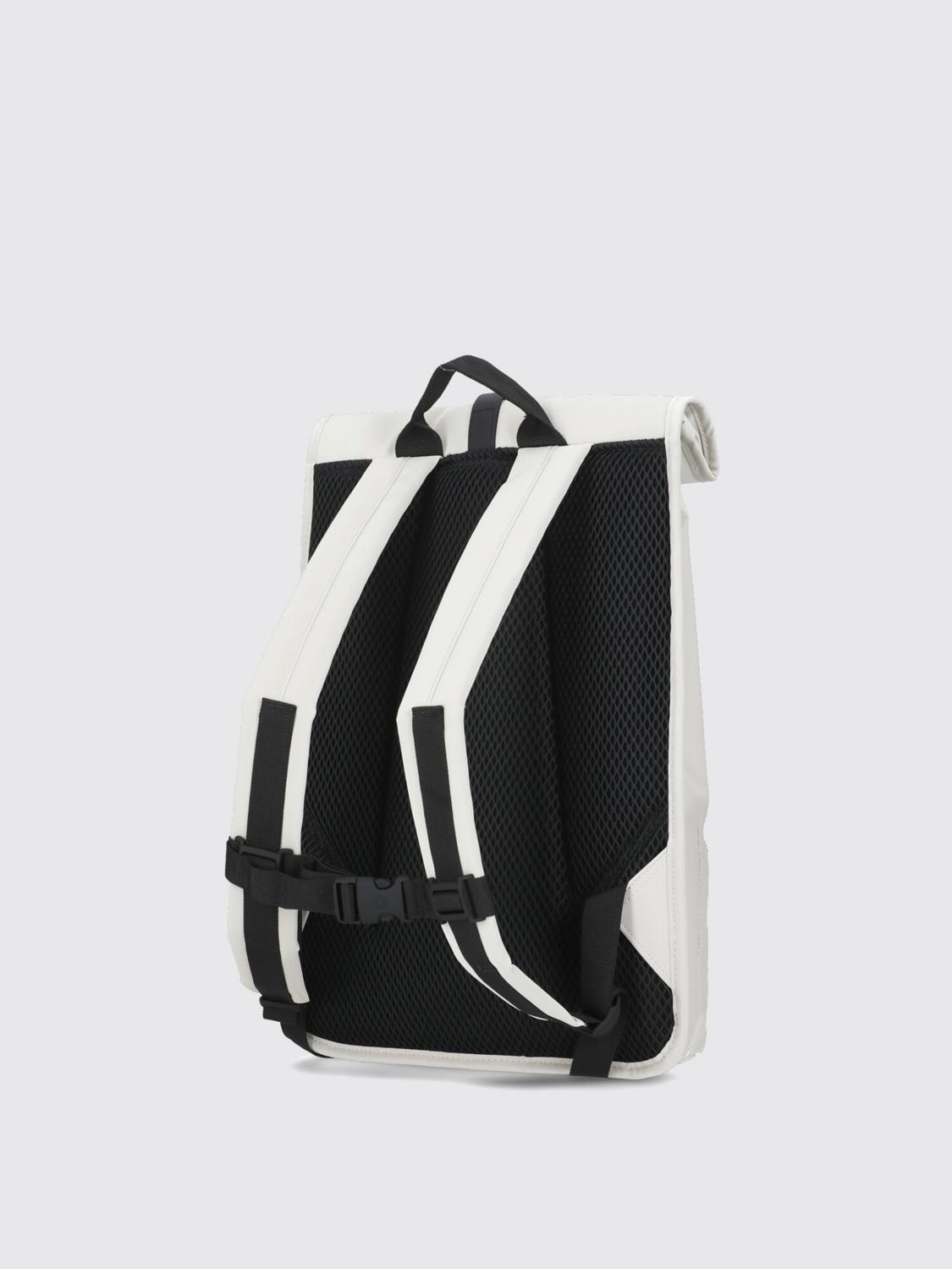 RAINS ZAINO: Zaino Rolltop Rucksack Rains impermeabile in tessuto gommato , Avorio - Img 4