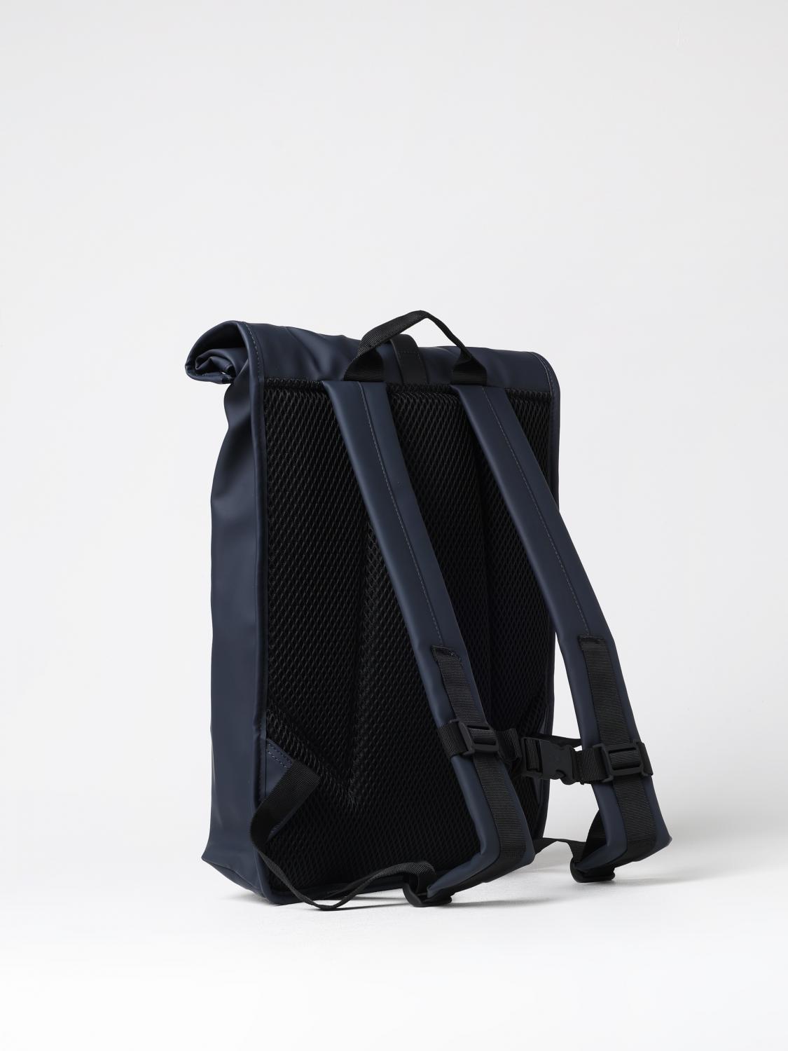 RAINS ZAINO: Zaino Rolltop Rucksack Rains impermeabile in tessuto gommato , Blue Navy - Img 2