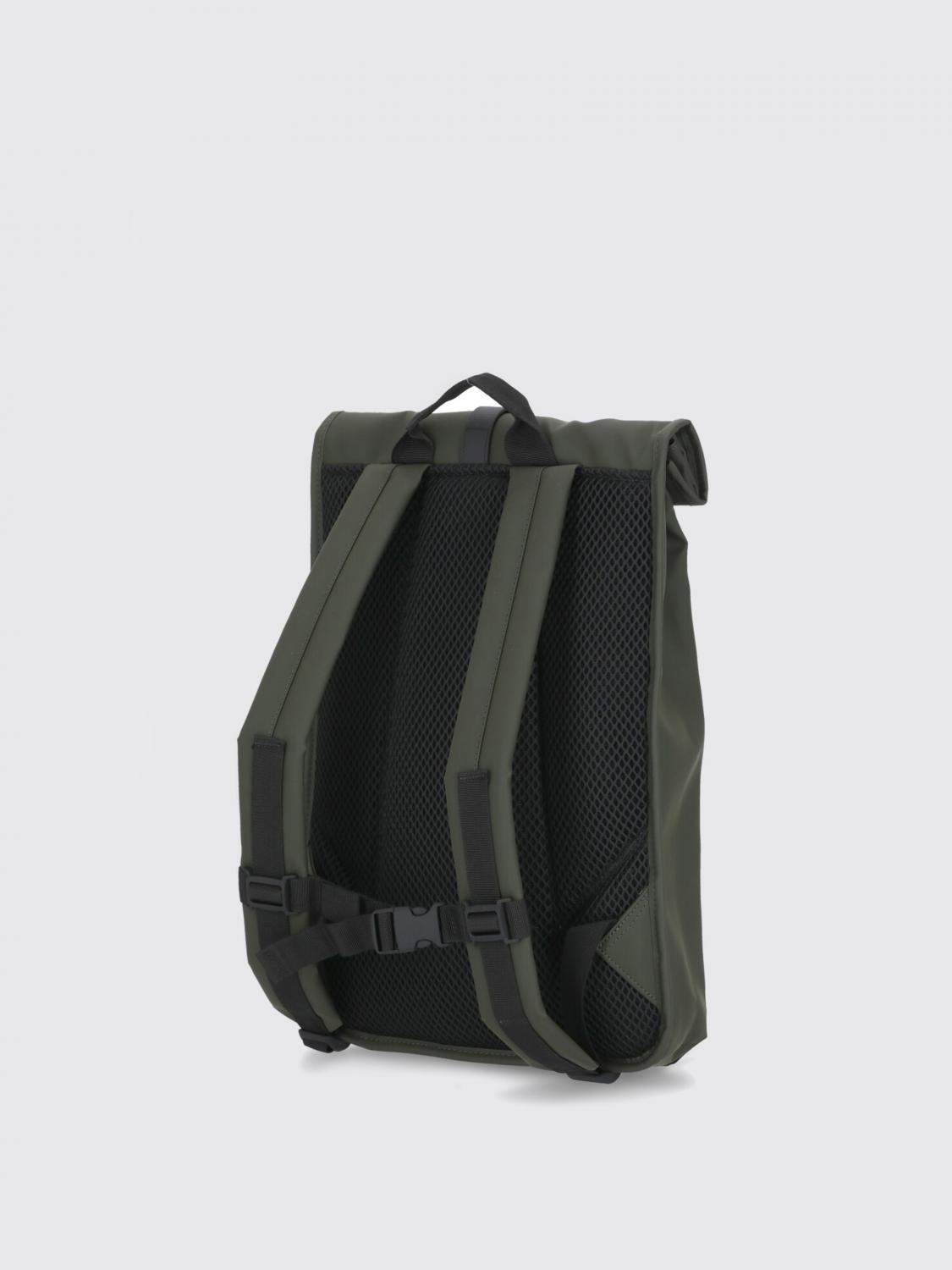 RAINS ZAINO: Zaino Rolltop Rucksack Rains impermeabile in tessuto gommato , Prato - Img 3