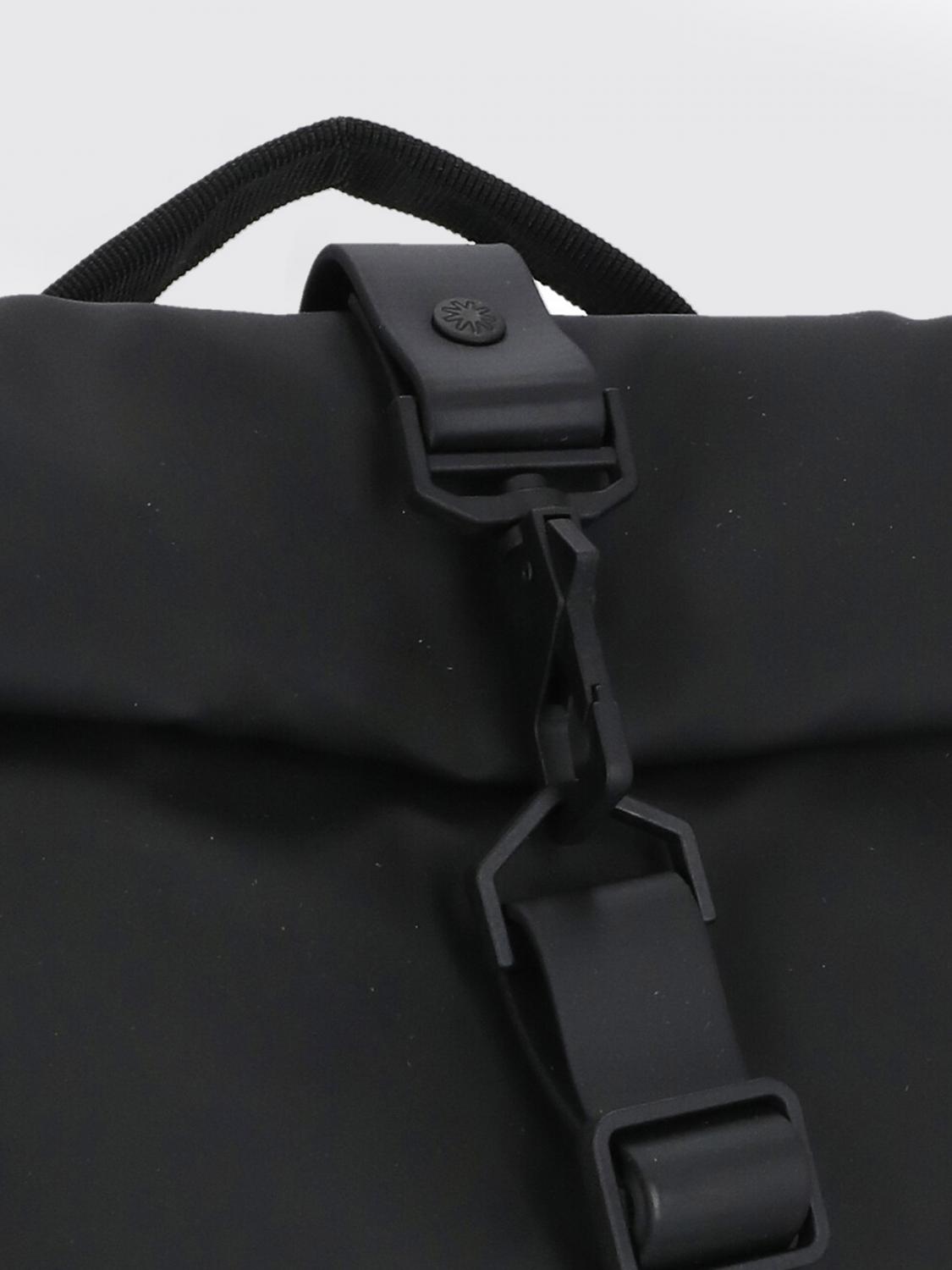 RAINS ZAINO: Zaino Rolltop Rucksack Rains impermeabile in tessuto gommato , Nero 1 - Img 4