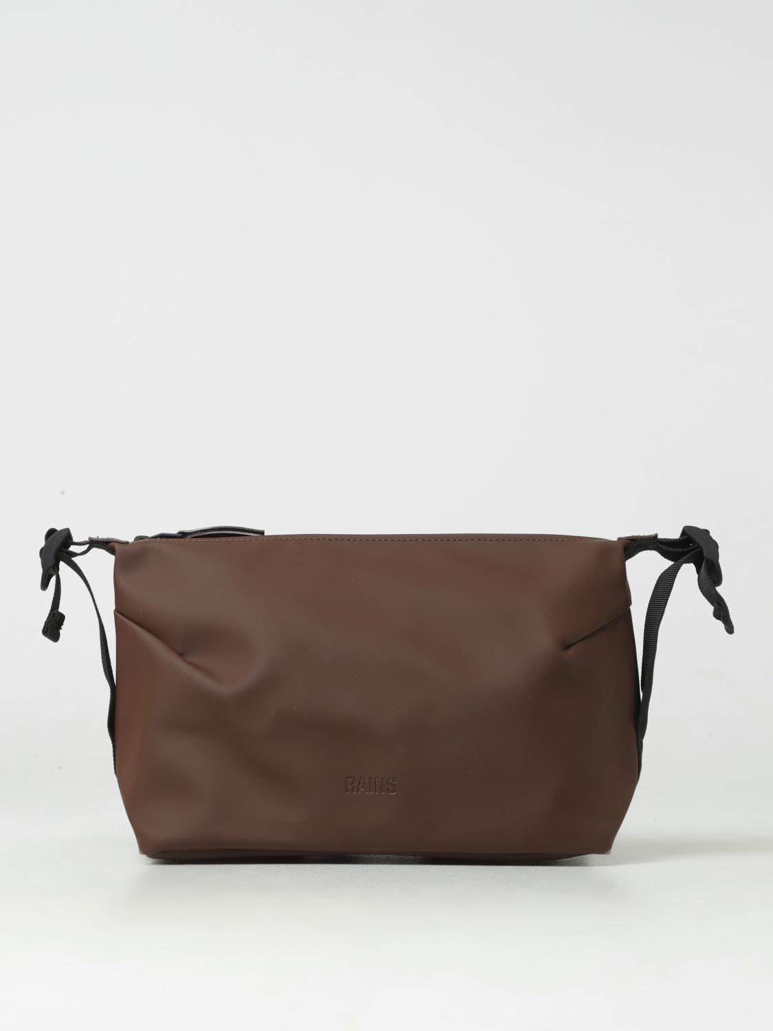 RAINS BEAUTYCASE: Hilo Wash Bag Rains impermeabile, Marrone - Img 1