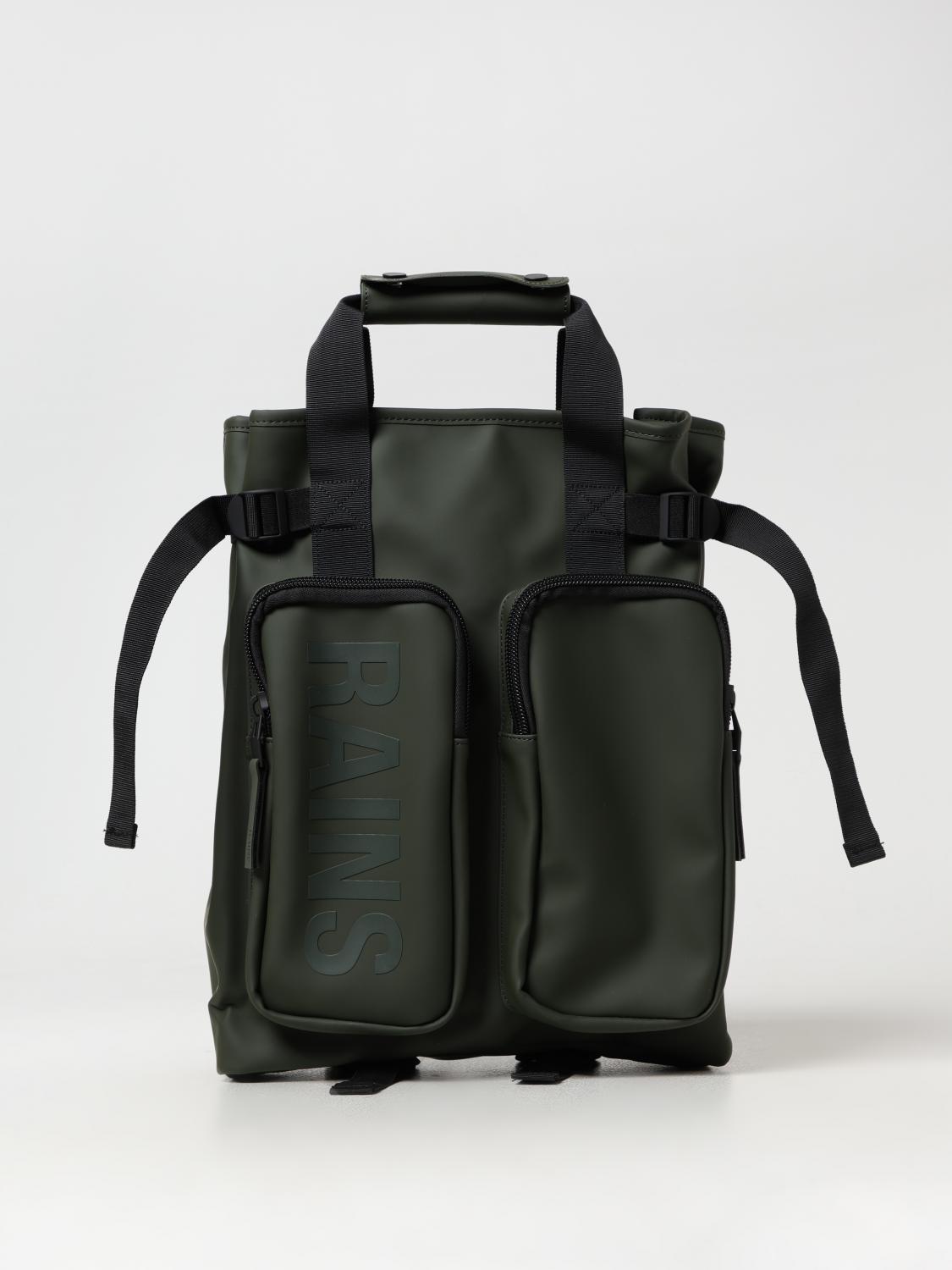 RAINS ZAINO: Zaino Texel Tote Backpack Rains idrorepellente in tessuto gommato , Militare - Img 1