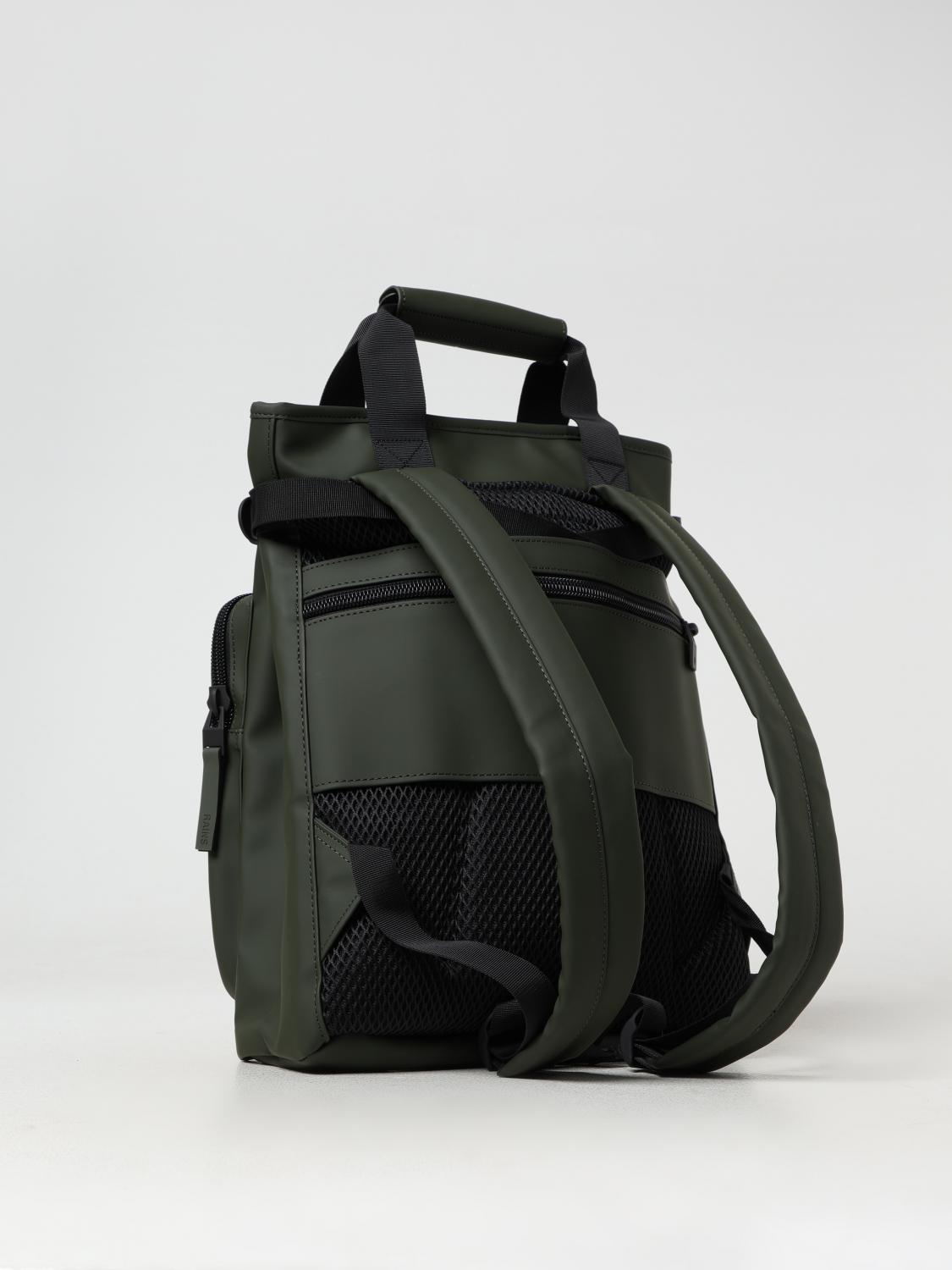 RAINS ZAINO: Zaino Texel Tote Backpack Rains idrorepellente in tessuto gommato , Militare - Img 2