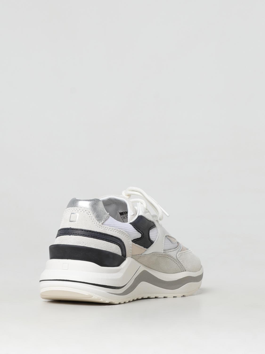 D.A.T.E. SNEAKERS: Sneakers Fuga D.A.T.E. in pelle e mesh , Bianco - Img 3