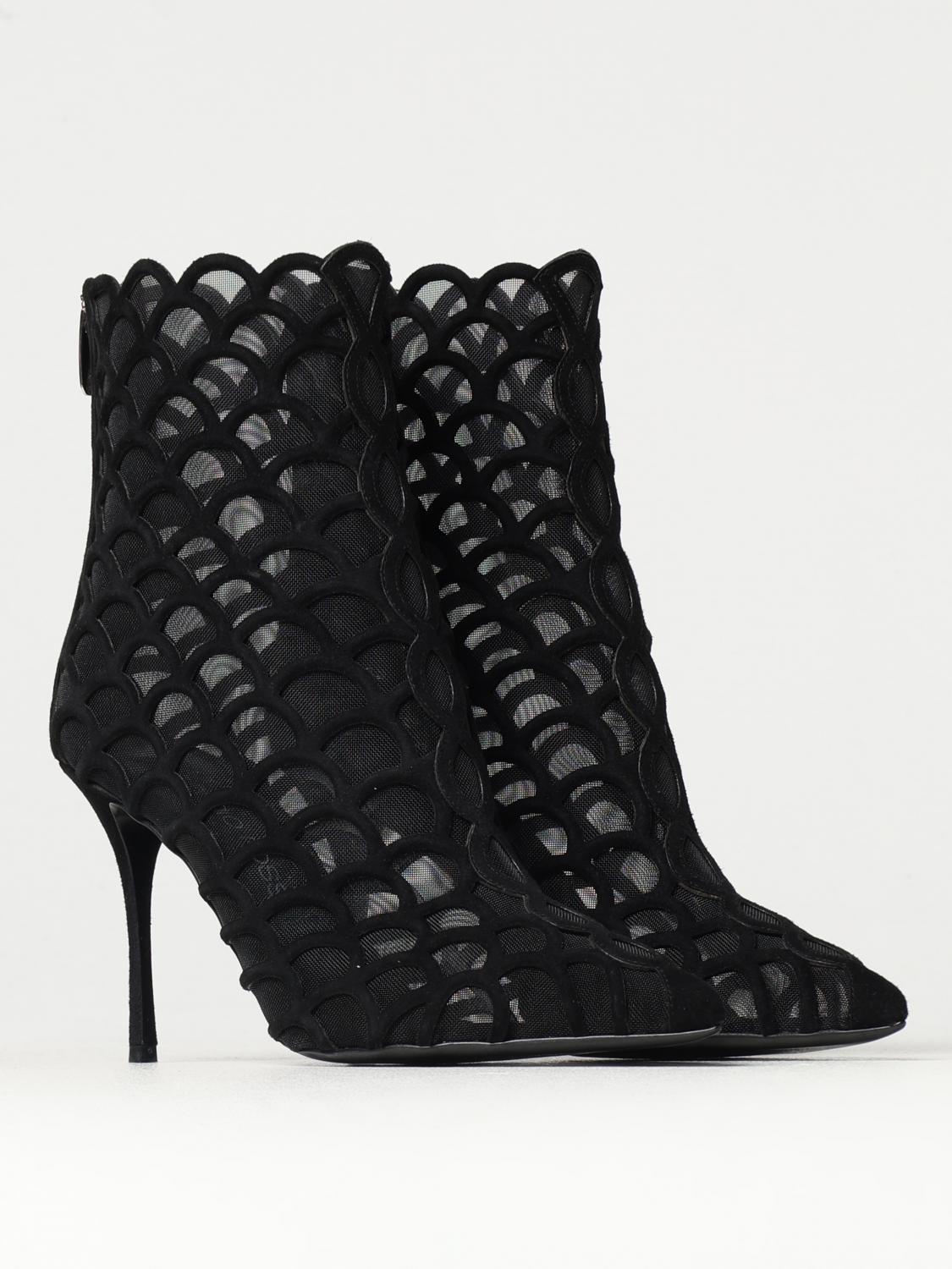 SERGIO ROSSI FLAT ANKLE BOOTS: Shoes woman Sergio Rossi, Black - Img 2