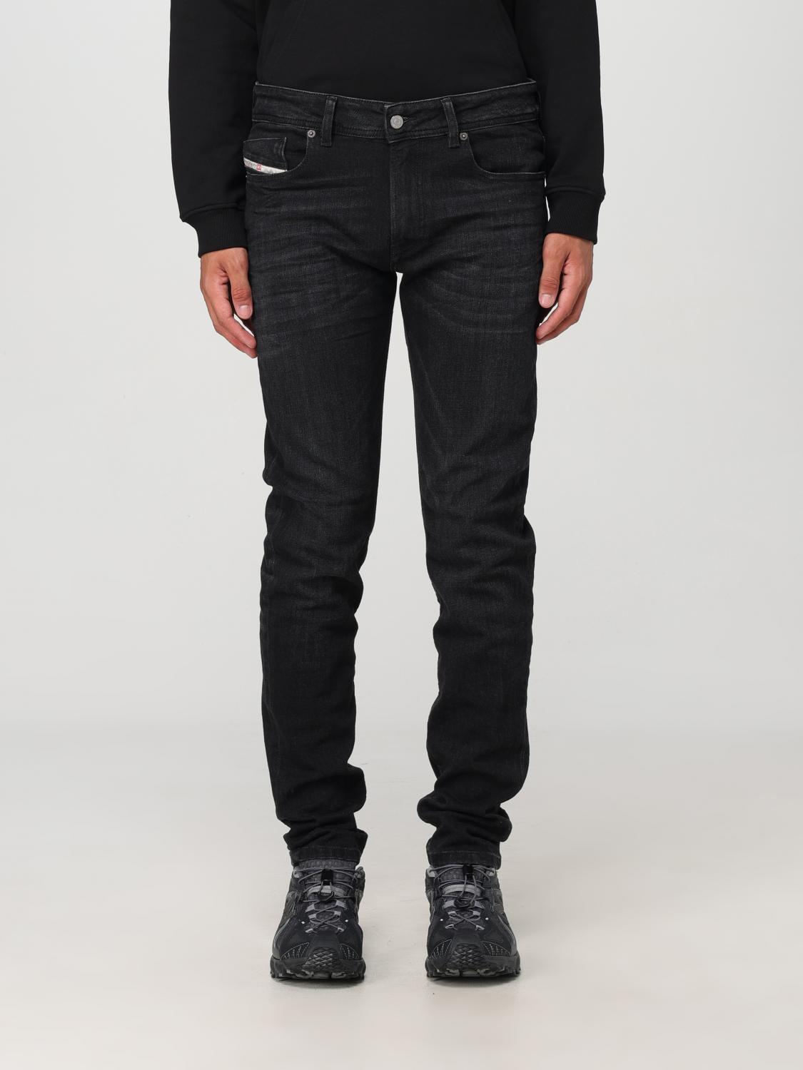 DIESEL: Jeans in denim di cotone - Nero | Jeans Diesel A035940GRDA ...