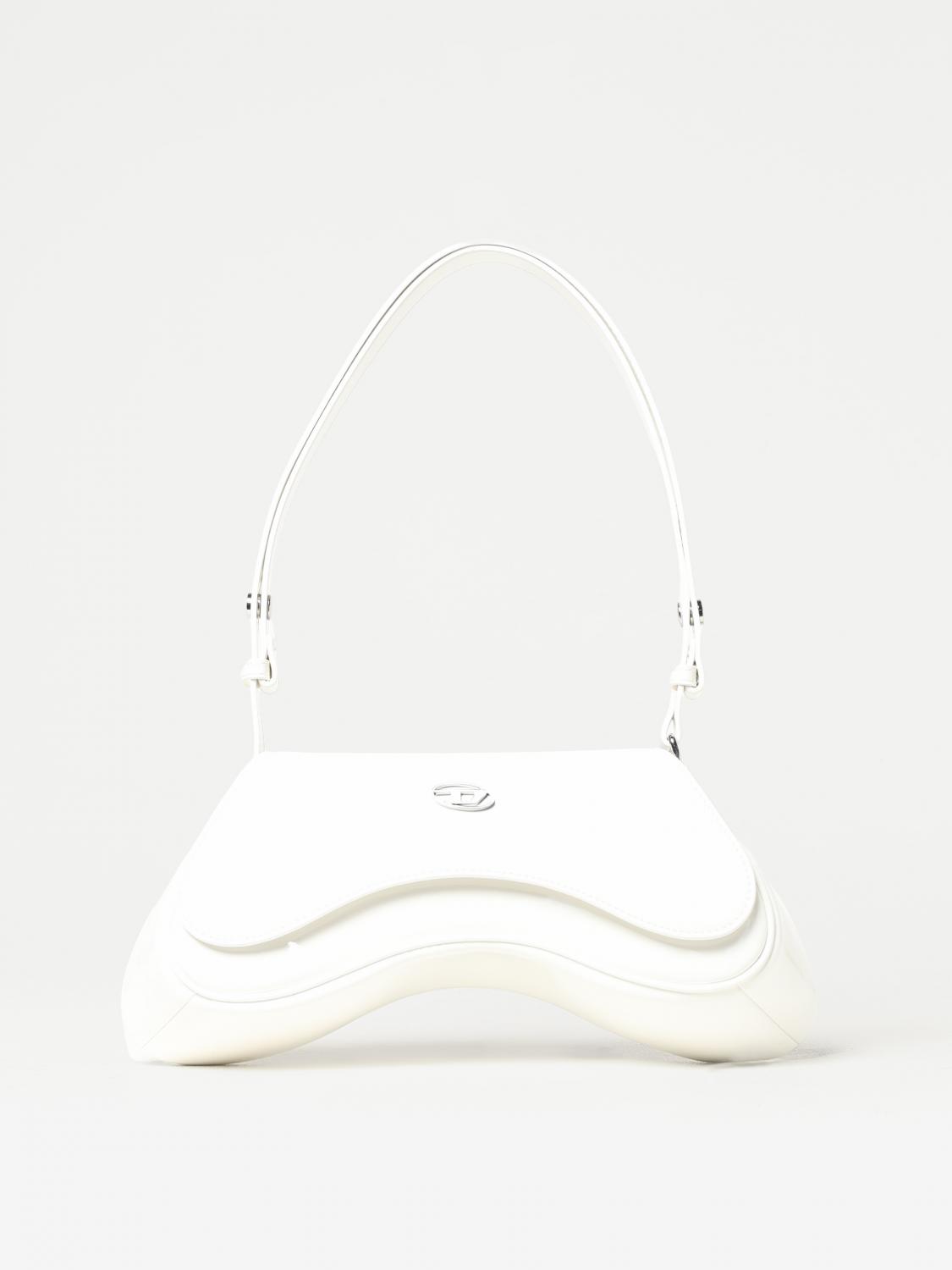 DIESEL SHOULDER BAG: Shoulder bag woman Diesel, White - Img 1