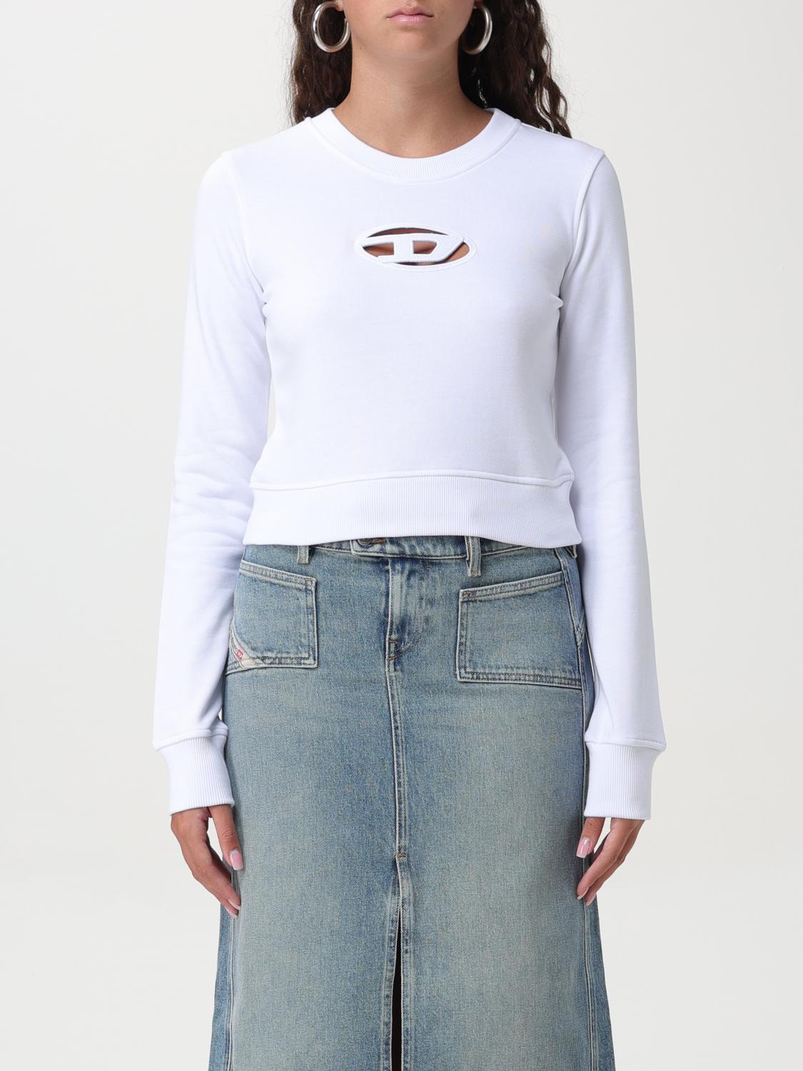 DIESEL SUDADERA: Sudadera mujer Diesel, Blanco - Img 1
