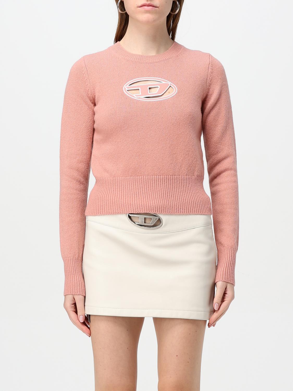 DIESEL SWEATER: Sweater woman Diesel, Pink - Img 1