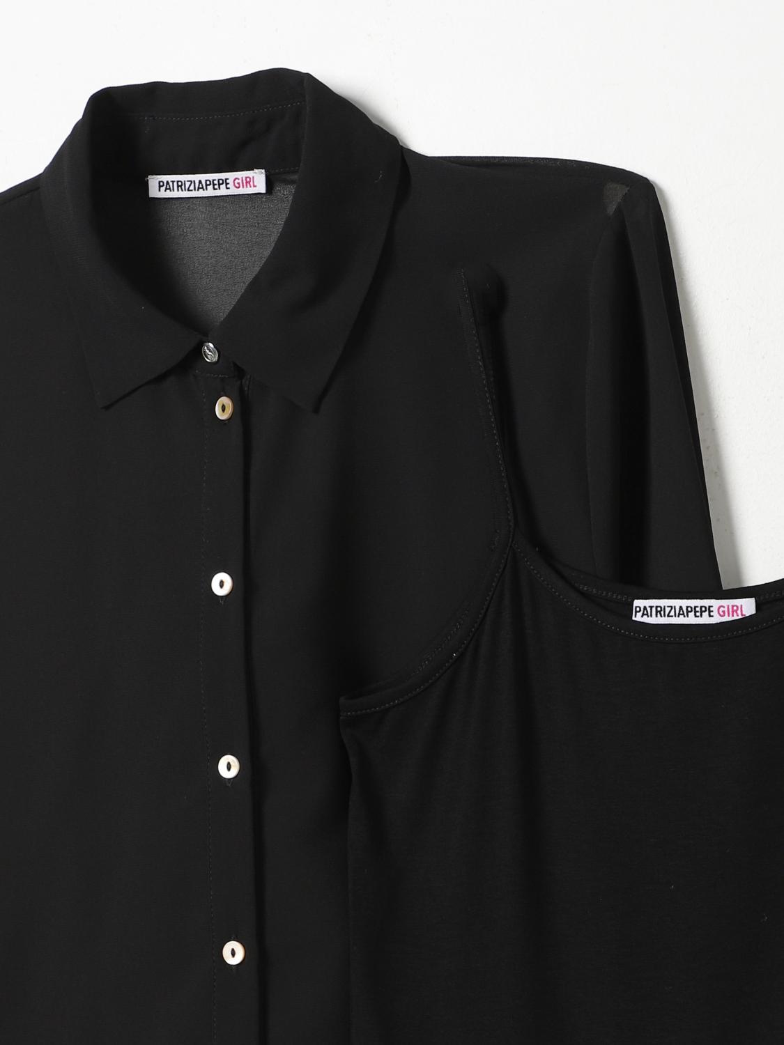 PATRIZIA PEPE SHIRT: Shirt kids Patrizia Pepe, Black - Img 3