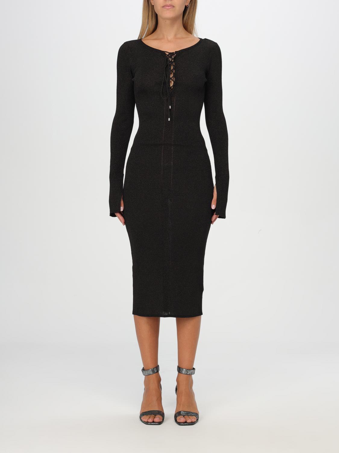 PATRIZIA PEPE DRESS: Patrizia Pepe stretch knit dress, Black - Img 1