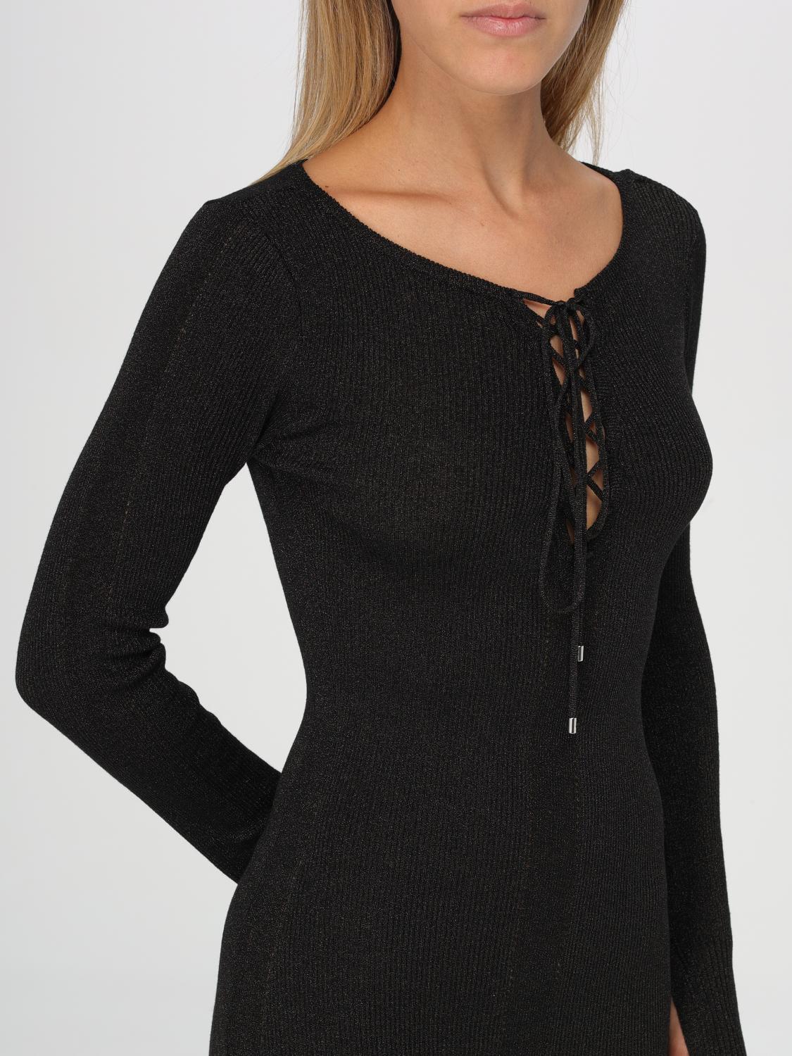 PATRIZIA PEPE DRESS: Patrizia Pepe stretch knit dress, Black - Img 3